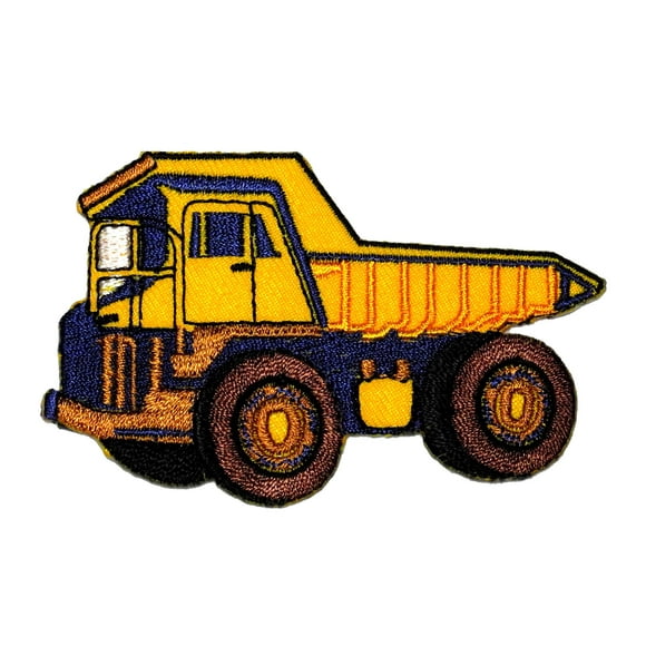 Haul Dump Truck DIY Applique Embroidered Sew Iron on Patch HDT-01