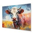 thumbnail image 2 of Designart "Countryside Palette Cow II" Animals Metal Wall Art, 2 of 5