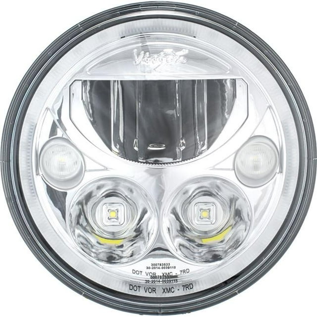 Vision X Éclairage 7 in. Simple Rond VX LED Phare avec Halo Bas-Haut