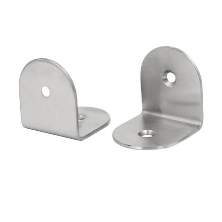Fixed Angle Rotor - Unique Bargains40mmx40mmx2mm Stainless Steel Screw Fixed Angle Brackets Shelf Supports 2pcs