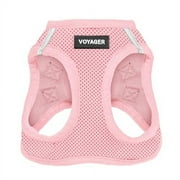 Voyager Step-in Air Dog Harness - All Weather Mesh Step in Vest Harness for Small and Medium Dogs and Cats by Best Pet Supplies - Harness (Pink), M (Chest: 16-18")