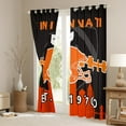 thumbnail image 3 of Erosebridal Football Curtains 42x84 inch,American Football Blackout Curtains,American Football City Curtains Drapes,Sports Window Curtains 2 Panels,Orange Red Black(Cincinnati), 3 of 6