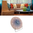 thumbnail image 1 of 12 Inch Large Size Wall Clock, Silent Round Quartz Clock, Glass Frameless Clock with Clear Numbers for Easy Viewing, Suitable for Living Room, Bedroom, Kitchen, Office, Classroom,, 1 of 7