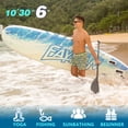 thumbnail image 2 of 10'6" Inflatable Paddle Board with Durable SUP Accessories, Stable Non-Slip Deck, Safety Leash Waterproof Bag for Surfing, Travel, Outdoor Enthusiasts, 2 of 9