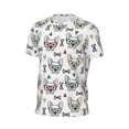 thumbnail image 6 of Wukai Cute French Bulldog Print Men's Short-Sleeved Mesh T-Shirt,Quick-Dry Short Sleeve Workout T-Shirt-6X-Large, 6 of 8