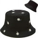 thumbnail image 1 of Sombrero reversible para el sol, sombrero de pesca para mujeres y niñas, color negro margarita, 1 of 5