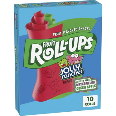 Fruit Roll-Ups Fruit Flavored Snacks, Jolly Rancher, Variety Pack, 10 ct