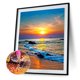 thumbnail image 2 of Diamante pintura taladro puesta de sol por mar Kits cuadrado completo hogar pared arte Decoración Hugtrwg Para estrenar, 2 of 9