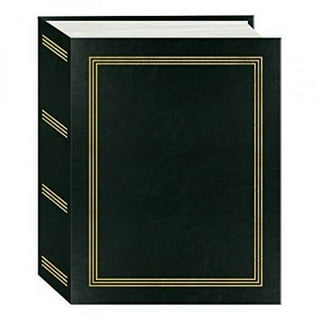 Neil Enterprises Inc. Black Faux Leather 4 x 6 Slip-In Photo Albums -  Holds 24 Pictures - Pack of 24
