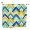 thumbnail image 2 of Blazing Needles 93454-4CH-OD-184 20 x 19 in. Patterned Outdoor Chair Cushions, Resort Cornsilk - Set of 4, 2 of 2