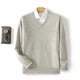 thumbnail image 4 of Men Sweater V Neck Pullover Long Sleeve Wool Knitwear Casual Tops Autumn Winter New Version Soft And Comfortable Men's Thin Top, 4 of 5