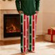 thumbnail image 4 of Pantalones de pijama largos para hombre, informales, con estampado a cuadros, holgados, deportivos, elásticos, rectos, vintage, con bolsillos, 4 of 9