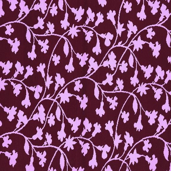 Ahgly Company Indoor Square Oriental Purple Industrial Area Rugs, 8' Square
