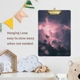 thumbnail image 7 of Coolnut Thunder Lightning Clipboard, Acrylic Standard A4 Letter Size Clip Board with Low Profile Clip for Office, Classroom, Doctor, Nurse and Teacher, 12.5"x9", 7 of 7