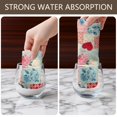 thumbnail image 6 of 4 Pcs Pioneer Flower Floral Print Pattern Kitchen Towels, Funny Microfiber Dish Towel Set, 18" X 26" Tea Towels, 6 of 6