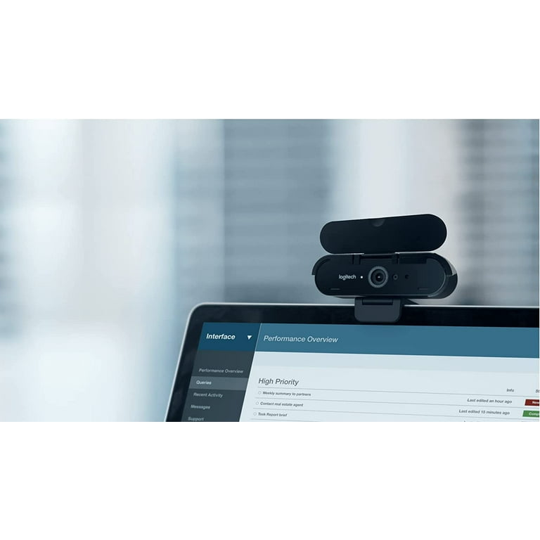 Cámara Webcam Logitech Brio Ultra HD 4K Zoom 4X Pro Business LOGITECH