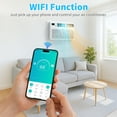 thumbnail image 3 of Ktaxon Smart 8000 BTU Through the Wall Air Conditioner with Heat, Wall AC Unit & Heater Combo with Remote, APP & Voice Control & Timer Function, Compatible with Alexa/Google Assistant, 115V/60Hz, 3 of 11