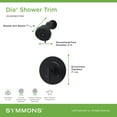 thumbnail image 5 of Symmons 3591BBBZ15TRM Dia Hydromersion Shower Only Trim Package - Bronze, 5 of 7