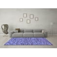 thumbnail image 3 of Ahgly Company Indoor Square Abstract Blue Modern Area Rugs, 5' Square, 3 of 4