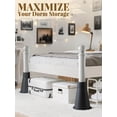 thumbnail image 5 of 8'' Stable Dorm Bed Risers for Twin XL - Non-Slip Support up to 3000 Lbs, Adjustable Heights Furniture Risers Dorm Essentials, Set of 4 for Round/Square/Irregular Legs, 5 of 7