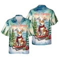 thumbnail image 3 of Merry Christmas Santa Reindeer Antlers Shiba Inu Sleigh Xmas Winter Holiday Hawaiian Shirt Breathable Summer Unisex Merch Shibas Dog Lovers Gifts Idea - 00023, 3 of 6