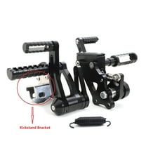 Forward Controls with Kickstand Bracket for Harley Softail 2000-2017 Fatboy FLSTF