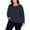 Blue - navy, variant on I.N.C Womens Ribbed Basic T-Shirt, Pink, Plus Size, 1X