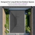 thumbnail image 6 of PURPLE LEAF 10' X 20' Permanent Hardtop Gazebo Aluminum Frame Patio Gazebo with Galvanized Steel Double Vented Roof Includes Removable Curtains and Netting with Hooks for Garden Lawns Backyard Grey, 6 of 9