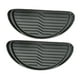 thumbnail image 1 of Juego de 2 alfombrillas de silicona para bandeja de goteo de refrigerador, accesorios semicirculares para refrigerador, bandeja negra, reutilizable y, 1 of 9