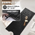 thumbnail image 7 of PABUBE Shower Mat for Bathtub Bath Mat for Tub 16"x 39" Non-Slip Bathtub Mat Machine Washable Tub Mat, Black, 7 of 7