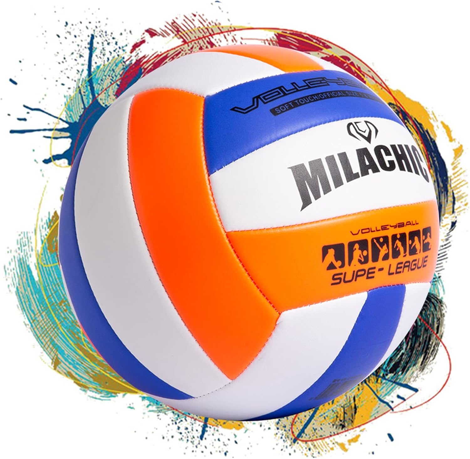 Customized Volleyball Ball Size 5, Personalized Volleyball Gift with Name or Message - Indoor Outdoor Volleyball Ball with Pump
