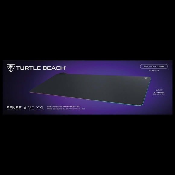 Turtle Beach® Sense AIMO™ XXL – Ultra-Wide RGB Illumination Gaming Mousepad