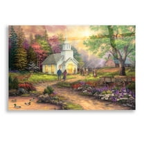 Epic Art 'Strength Along the Journey' by Chuck Pinson, Acrylic Glass Wall Art, 16"x12"