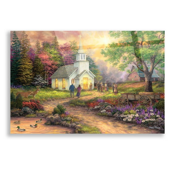 Epic Art 'Strength Along the Journey' by Chuck Pinson, Acrylic Glass Wall Art, 16"x12"