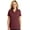 Burgundy, variant on Womens Upscale Style Moisture-Wicking Polo Shirt, Extra-Small Aquamarine