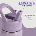 thumbnail image 2 of Botella de agua Fijinhom para niños de acero inoxidable 350 mL morada, 2 of 8