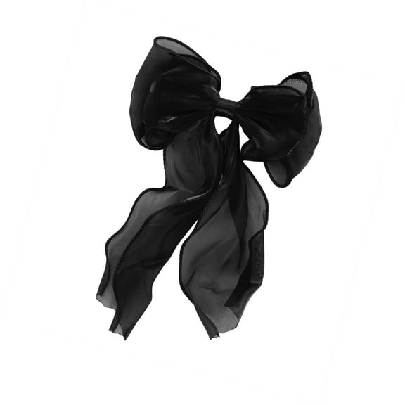 Vocoste Fashion Cute Bow Hair Pins Hairdo Pins for Women 10.24"x6.69"x0.79" Black 1 Pc