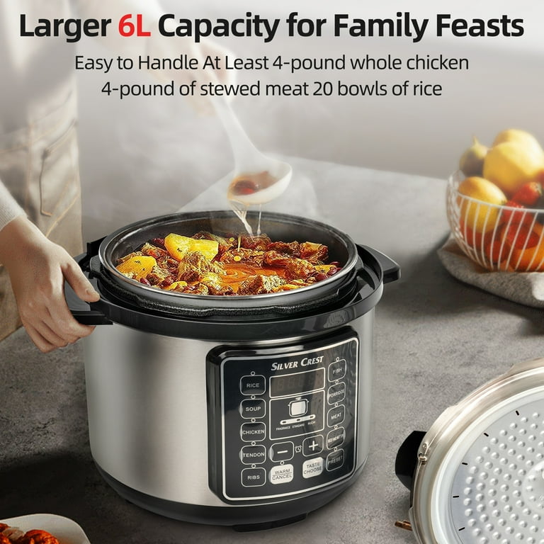 Multifunction Electric Pressure Cooker, Qt, 10-in-1 Digital