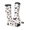 thumbnail image 3 of Daiia Sports Socks Retro Rooster Printed Novelty Crew Socks for Men Women Knee High Socks Cotton Socks Soft & Breathable Support Unisex Socks, 3 of 9