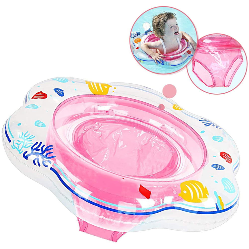 Baby Inflatable Swimming Laps Pool Jingle Bell Swim Ring Seat Float Boat Water