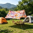 thumbnail image 5 of Portable Outdoor Camping Sun Shade Tent, Windproof Multifunctional Waterproof Camping Tarpaulin, Lightweight Shelter for Field Camping Beach Picnic Outdoor Leisure Rest Use, B, 5 of 6