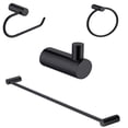 thumbnail image 1 of Juego De 4 Accesorios Para Baño Rubinett Acero inóxidable 304 Negro Mate, 1 of 7