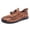 Brown, variant on Men's Athlet𝗂c Shoes Hollow Out Mesh Breathable Sneakers Comfortable Lightweight L𝗈afers Shoes with Elastic La𝖼e Up, Casual Cushioning Sport Shoes S𝗅ip On Outdoor Walking Shoes
