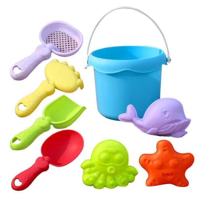 SharkTRUE Lightweight Plastic Beach Toy Set With Practical Tools For Family Fun