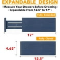 thumbnail image 3 of SpaceAid Bamboo Dresser Drawer Dividers 6 Pack, 4.65“ High Adjustable 12.5“-17” Drawer Organizers for Clothing, Blue, 3 of 7