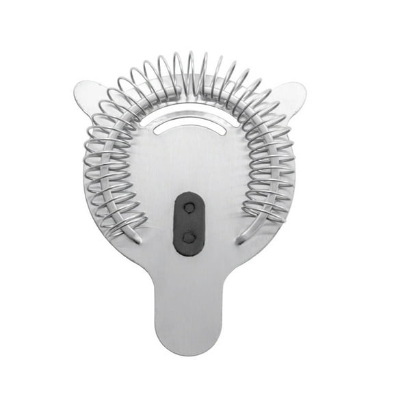 UPGRATOR Stainless Steel Cocktail Strainer, 1 Piece, 4.3x3.5x0.8in, White Handle, Bar Tool for Mixing Drinks