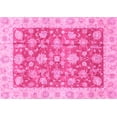 thumbnail image 1 of Ahgly Company Indoor Rectangle Abstract Pink Modern Area Rugs, 3' x 5', 1 of 4