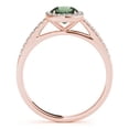 thumbnail image 3 of 1.20 Ct Cushion Shape Green Amethyst Engagement Rings - Bridal Set - 10K Gold, 3 of 11