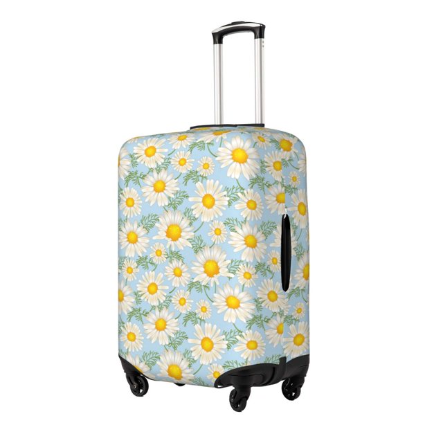 Fotbe Daisies Flowers Funda Protectora para Equipaje, Antirrayones y Resistente a la Suciedad, Compatible con Maletas de 18 a 32 Pulgadas-Medium