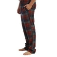 thumbnail image 4 of Gioberti Mens Yarn-Dye Brushed Flannel Pajama Pants, Elastic Waist, 4 of 5